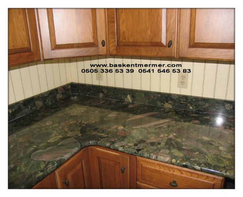 Granit L mutfak tezgahı